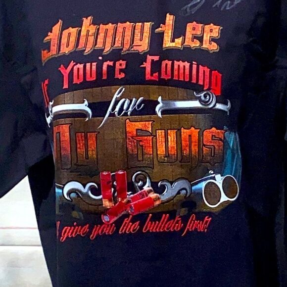 Autographed Johnny Lee tour tee from 2017 size adult medium - Picture 4 of 7